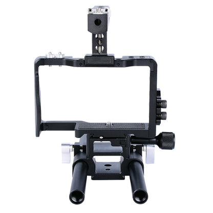 YELANGU YLG0905A กล้องวิดีโอกรงจับโคลงสำหรับ Sony A6000/A6300/A6400/A6500