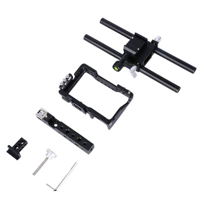 YELANGU YLG0905A กล้องวิดีโอกรงจับโคลงสำหรับ Sony A6000/A6300/A6400/A6500