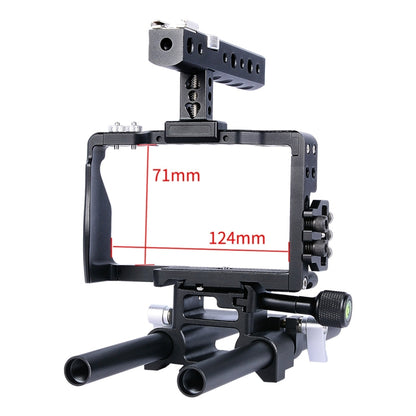 YELANGU YLG0905A กล้องวิดีโอกรงจับโคลงสำหรับ Sony A6000/A6300/A6400/A6500