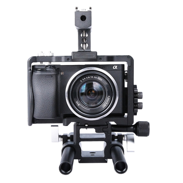 YELANGU YLG0905A กล้องวิดีโอกรงจับโคลงสำหรับ Sony A6000/A6300/A6400/A6500
