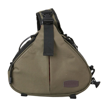 CADEN สามเหลี่ยมรูปร่าง Tscope สลิงไหล่ข้ามกระเป๋ากล้องดิจิตอล เคส กระเป๋านุ่มพร้อมฝาครอบฝนสำหรับ Canon Nikon Sony K1, ขนาด: 36 * 31 * 15 ซม.
