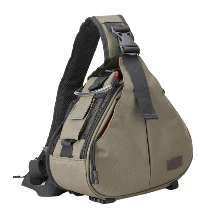 CADEN สามเหลี่ยมรูปร่าง Tscope สลิงไหล่ข้ามกระเป๋ากล้องดิจิตอล เคส กระเป๋านุ่มพร้อมฝาครอบฝนสำหรับ Canon Nikon Sony K1, ขนาด: 36 * 31 * 15 ซม.