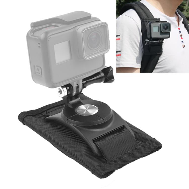 360 องศาหมุน Quick Release สายคล้องไหล่กระเป๋าเป้สะพายหลัง Mount สำหรับ GoPro Hero11 สีดำ/HERO10 สีดำ/9 สีดำ/8 สีดำ/7/6/5/5 เซสชัน/4 เซสชัน/4/3 +/3/2/1, DJI Osmo Actionและกล้องแอ็คชั่นอื่นๆ