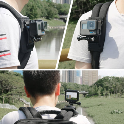 360 องศาหมุน Quick Release สายคล้องไหล่กระเป๋าเป้สะพายหลัง Mount สำหรับ GoPro Hero11 สีดำ/HERO10 สีดำ/9 สีดำ/8 สีดำ/7/6/5/5 เซสชัน/4 เซสชัน/4/3 +/3/2/1, DJI Osmo Actionและกล้องแอ็คชั่นอื่นๆ