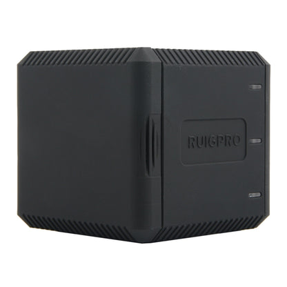RUIGPRO USB Triple แบตเตอรี่ กล่องชาร์จที่อยู่อาศัยพร้อมสาย USB และไฟแสดงสถานะ LED สำหรับ GoPro HERO6 / 5