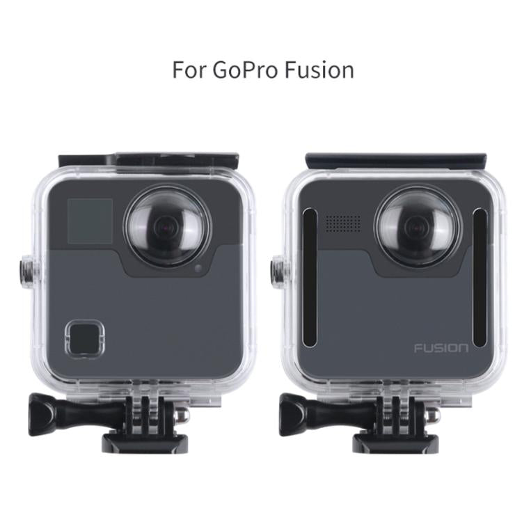 เคสป้องกันที่อยู่อาศัยกันน้ำ 40 ม. สำหรับ GoPro Fusion พร้อมหัวเข็มขัดแบบพื้นฐานและสกรูและประแจ, For GoPro Fusion