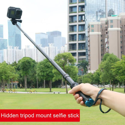แบบพกพาที่วางขาตั้งกล้องแบบพับได้เซลฟี่ Monopod Stick สำหรับ GoPro Hero11 สีดำ / HERO10 สีดำ / HERO9 สีดำ / HERO8 / HERO7 / 6/5/5 เซสชัน / 4 เซสชัน / 4/3 + / 3/2/1, Insta360 ONE R, DJI Osmo Actionและกล้องแอคชั่นอื่นๆ ความยาว: 23.5-81 ซม, RUIGPRO
