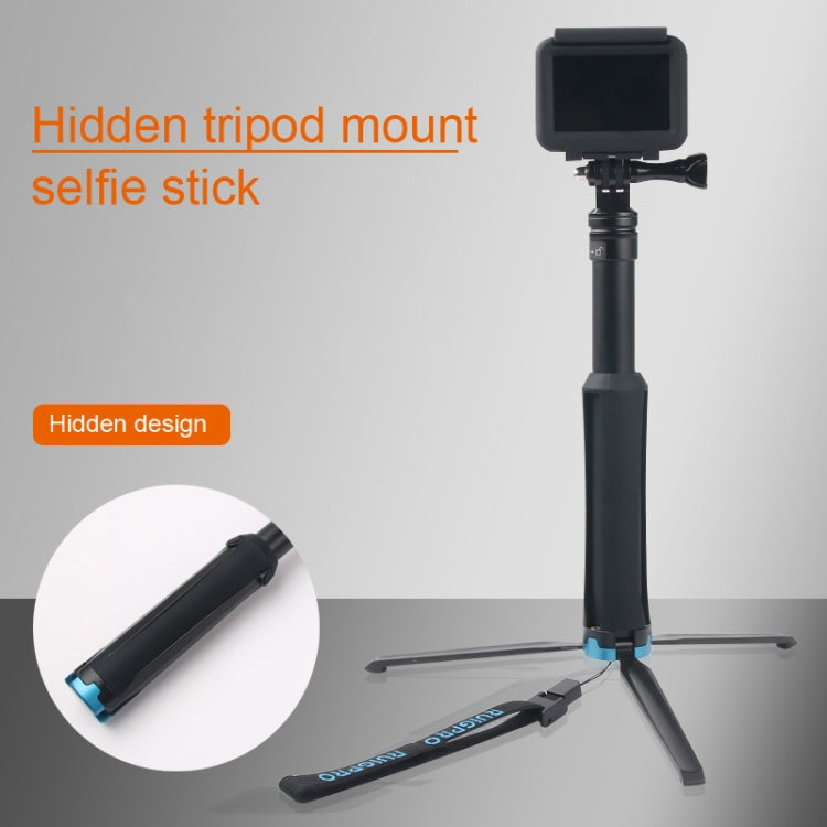 แบบพกพาที่วางขาตั้งกล้องแบบพับได้เซลฟี่ Monopod Stick สำหรับ GoPro Hero11 สีดำ / HERO10 สีดำ / HERO9 สีดำ / HERO8 / HERO7 / 6/5/5 เซสชัน / 4 เซสชัน / 4/3 + / 3/2/1, Insta360 ONE R, DJI Osmo Actionและกล้องแอคชั่นอื่นๆ ความยาว: 23.5-81 ซม, RUIGPRO