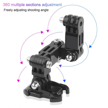 หมวกกันน็อคขี่จักรยานกาว Multi-Joint Arm ชุดติดตั้งคงที่พร้อม J-Hook Buckle Mount และสกรูสำหรับ DJI Osmo Action, GoPro HERO10 Black / 9 Black / HERO8 Black / 7/6/5/5 เซสชัน / 4 เซสชัน / 4 /3+ /3/2/1, Xiaoyi และกล้องแอคชั่นอื่นๆ, Cycling Helmet Kit