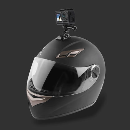 หมวกกันน็อคขี่จักรยานกาว Multi-Joint Arm ชุดติดตั้งคงที่พร้อม J-Hook Buckle Mount และสกรูสำหรับ DJI Osmo Action, GoPro HERO10 Black / 9 Black / HERO8 Black / 7/6/5/5 เซสชัน / 4 เซสชัน / 4 /3+ /3/2/1, Xiaoyi และกล้องแอคชั่นอื่นๆ, Cycling Helmet Kit