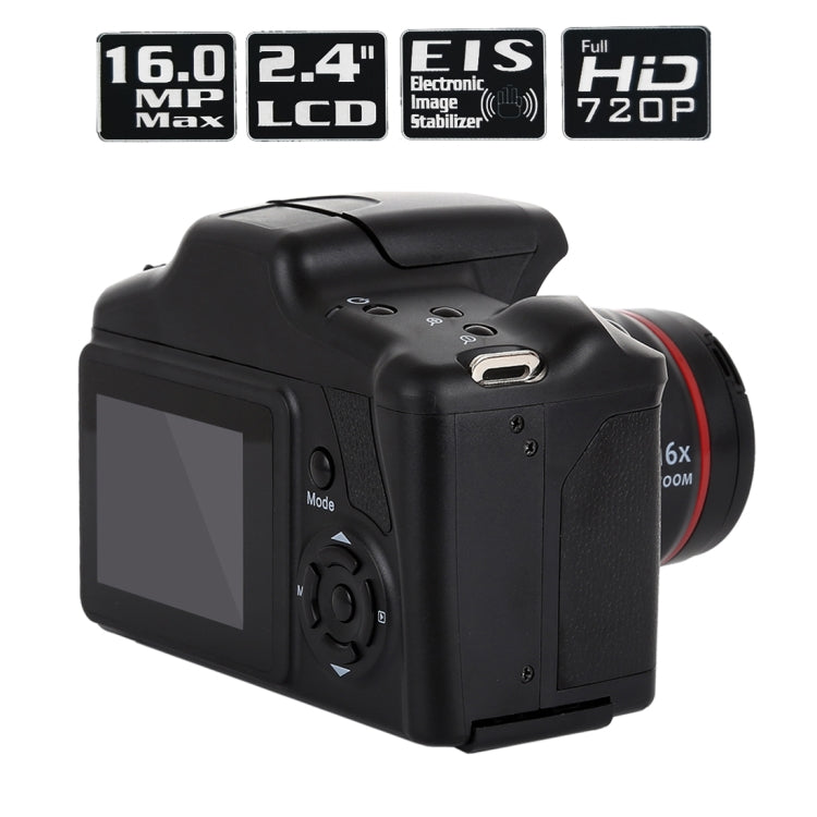 กล้อง SLR HD DV ความละเอียด 1.3 เมกะพิกเซล, LCD 2.4 นิ้ว, บันทึก Full HD 720P, EIS, 720P