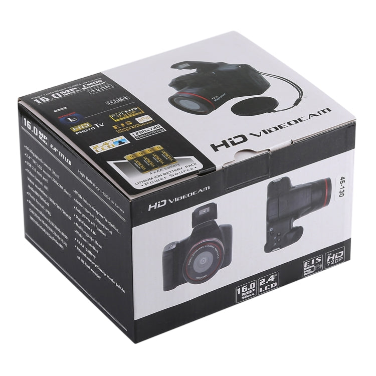 กล้อง SLR HD DV ความละเอียด 1.3 เมกะพิกเซล, LCD 2.4 นิ้ว, บันทึก Full HD 720P, EIS, 720P