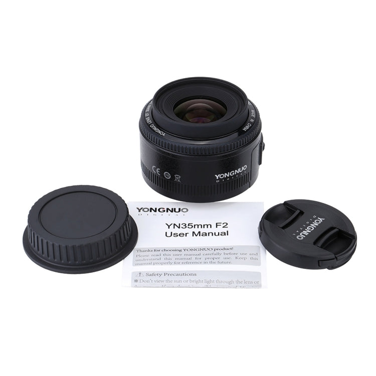YONGNUO YN35MM F2N 1:2 AF/MF มุมกว้าง/Prime Auto Focus เลนส์สำหรับกล้อง Nikon DSLR, YN35mm F2N