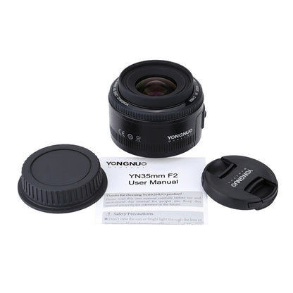 YONGNUO YN35MM F2N 1:2 AF/MF มุมกว้าง/Prime Auto Focus เลนส์สำหรับกล้อง Nikon DSLR, YN35mm F2N