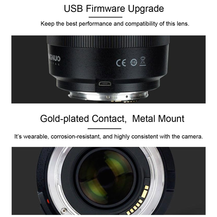 YONGNUO YN50MM F1.4C F1.4 เลนส์โฟกัสอัตโนมัติขนาดใหญ่เลนส์สำหรับ Canon, YN50mm F1.4C