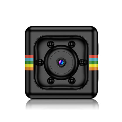SQ11 Mini DV HD 1080P กล้องบันทึกกีฬา 2MP พร้อมตัวยึดรองรับการตรวจจับจอภาพและ IR Night Vision และการ์ด TF, SQ11 6 LEDs Black
