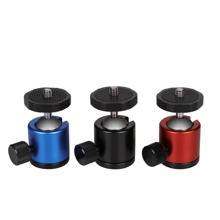 หัวบอลโลหะแบบพาโนรามาหมุนได้ 360 องศาขนาดเล็กสำหรับกล้อง DSLR และกล้องดิจิตอล, Black, Blue, Red