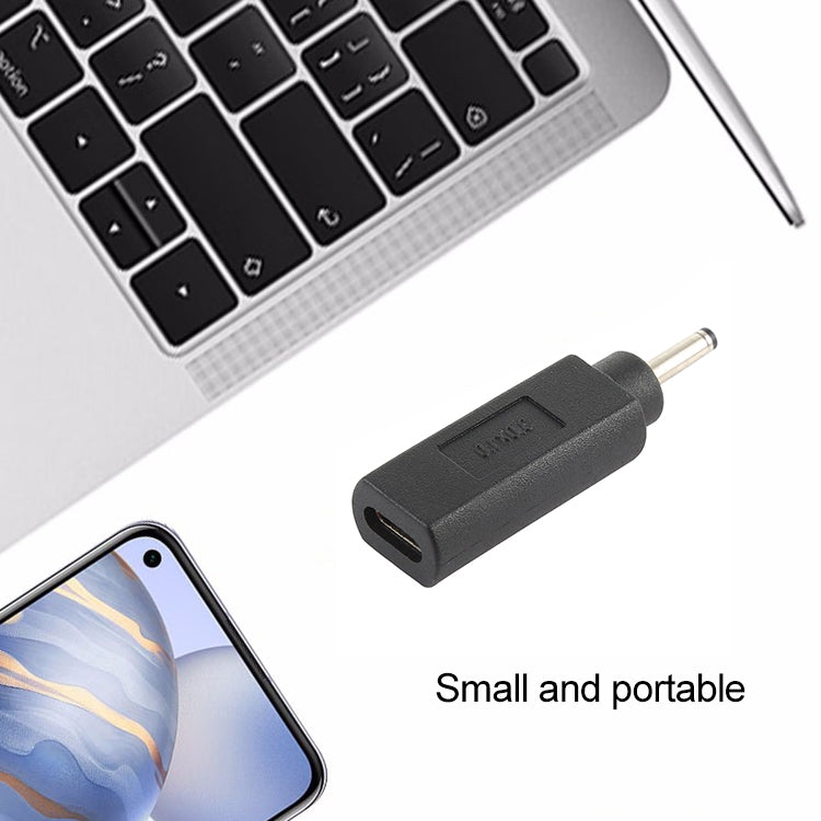 USB-C / Type-C ตัวเมียถึง 3.0 x 1.0 มม. ปลั๊กอะแดปเตอร์ตัวผู้ เชื่อมต่อ, 3.0 x 1.0mm