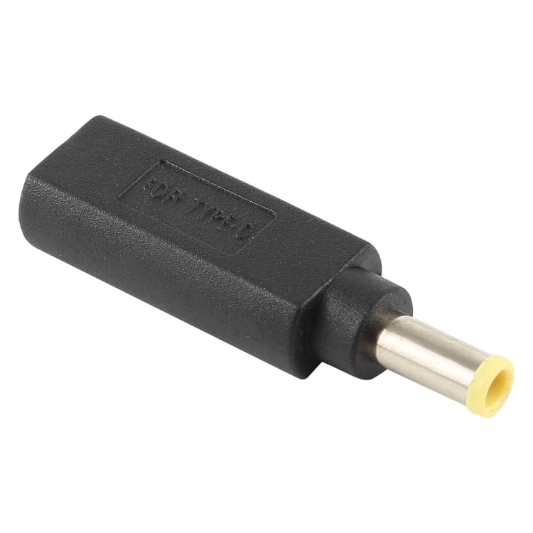 USB-C / Type-C ตัวเมียถึง 5.0 x 1.0 มม. ปลั๊กอะแดปเตอร์ตัวผู้ เชื่อมต่อ สำหรับโน้ตบุ๊ก Samsung, 5.0 x 1.0mm
