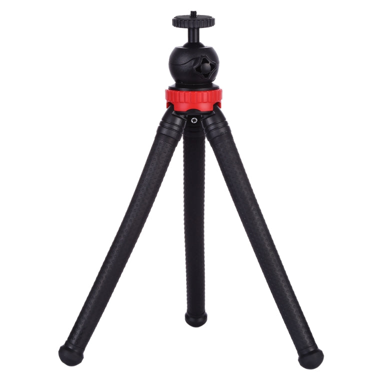 MZ305 Mini Octopus ที่ยึดขาตั้งกล้องแบบยืดหยุ่นพร้อมหัวบอลสำหรับกล้อง SLR, GoPro HERO10 Black / HERO9 Black / HERO8 Black / 7/6/5/5 เซสชัน / 4 เซสชัน / 4/3+ / 3/2/1, DJI Osmo Action,Xiaoyi และกล้องแอคชั่นอื่นๆ โทรศัพท์มือถือ ขนาด:30ซม.x5ซม, MZ305