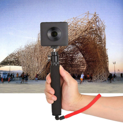 ไม้เซลฟี่ 360 องศาสากลพร้อมเชือกสีแดงสำหรับ Gopro, โทรศัพท์มือถือ, กล้องคอมแพคที่มีรูเกลียว 1/4, ความยาว: 210 มม. - 525 มม., Length: 21-52cm