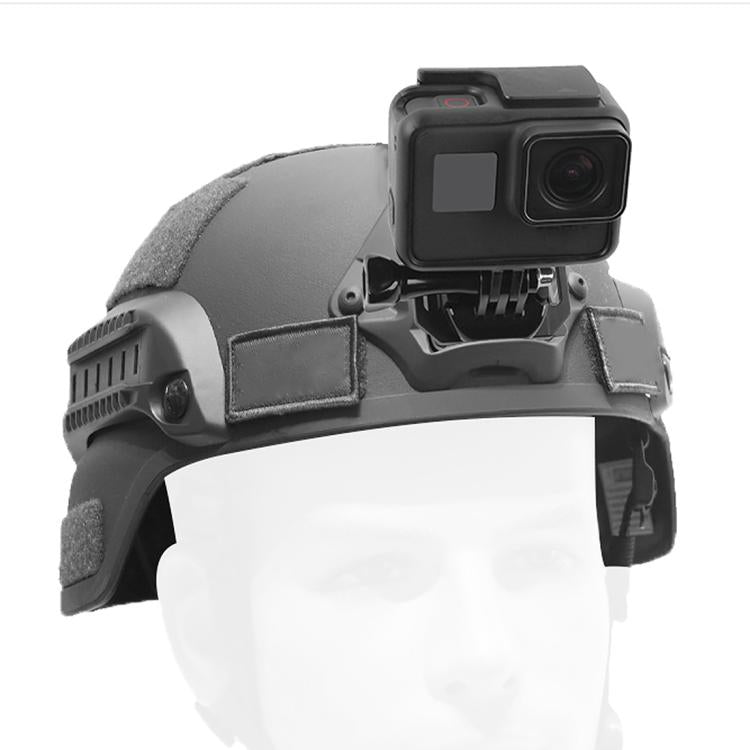 GP193 หมวกกันน็อคอลูมิเนียมอัลลอยด์ขาตั้งเซลฟี่สำหรับ GoPro HERO 1/2/3/3 + / 4/5 เซสชัน / 6/7, Xiaoyi และกล้องกีฬารุ่น 4K 2, GP193
