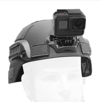 GP193 หมวกกันน็อคอลูมิเนียมอัลลอยด์ขาตั้งเซลฟี่สำหรับ GoPro HERO 1/2/3/3 + / 4/5 เซสชัน / 6/7, Xiaoyi และกล้องกีฬารุ่น 4K 2, GP193