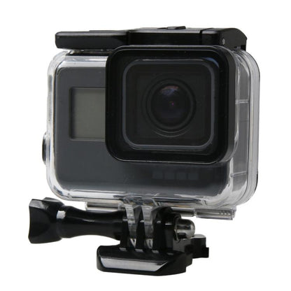 สำหรับ GoPro HERO6 / 5 สีดำ 60 เมตรใต้น้ำกันน้ำที่อยู่อาศัยกรณีดำน้ำที่มีหน้าจอสัมผัสประตูหลังและตัวกรอง / หัวเข็มขัดพื้นฐานเมาและสกรูไม่จำเป็นต้องถอดเลนส์, 60m Waterproof