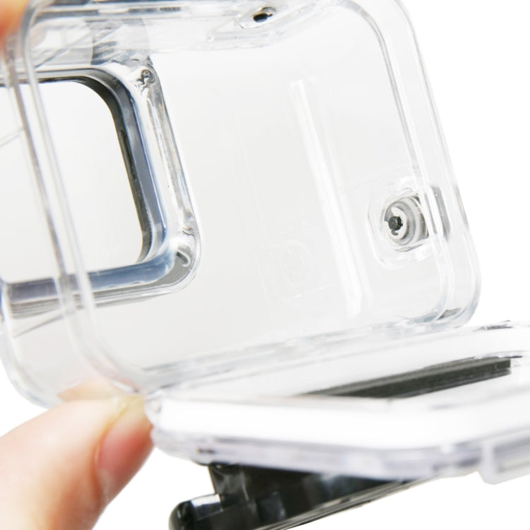 สำหรับ GoPro HERO6 / 5 สีดำ 60 เมตรใต้น้ำกันน้ำที่อยู่อาศัยกรณีดำน้ำที่มีหน้าจอสัมผัสประตูหลังและตัวกรอง / หัวเข็มขัดพื้นฐานเมาและสกรูไม่จำเป็นต้องถอดเลนส์, 60m Waterproof