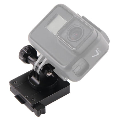GP244-B เมาท์อะลูมิเนียมสำหรับ GoPro Hero11 Black / HERO10 Black / 9 Black / 8 Black / 7/6/5/5 เซสชัน / 4 เซสชัน / 4/3+ / 3/2/1, DJI Osmo Action และกล้องแอ็คชั่นอื่น ๆ และฐานติดตั้ง NVG, GP244-B