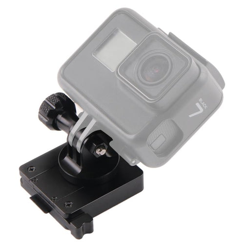 GP244-B เมาท์อะลูมิเนียมสำหรับ GoPro Hero11 Black / HERO10 Black / 9 Black / 8 Black / 7/6/5/5 เซสชัน / 4 เซสชัน / 4/3+ / 3/2/1, DJI Osmo Action และกล้องแอ็คชั่นอื่น ๆ และฐานติดตั้ง NVG, GP244-B