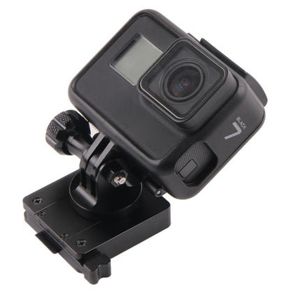 GP244-B เมาท์อะลูมิเนียมสำหรับ GoPro Hero11 Black / HERO10 Black / 9 Black / 8 Black / 7/6/5/5 เซสชัน / 4 เซสชัน / 4/3+ / 3/2/1, DJI Osmo Action และกล้องแอ็คชั่นอื่น ๆ และฐานติดตั้ง NVG, GP244-B
