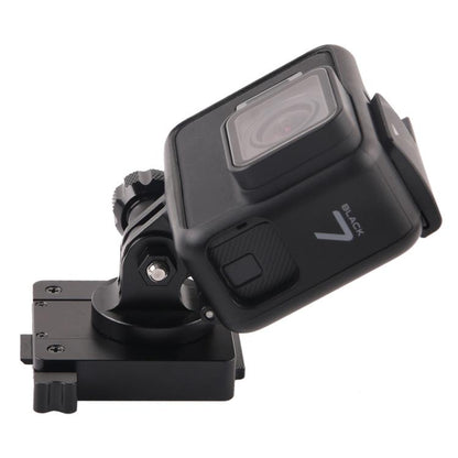 GP244-B เมาท์อะลูมิเนียมสำหรับ GoPro Hero11 Black / HERO10 Black / 9 Black / 8 Black / 7/6/5/5 เซสชัน / 4 เซสชัน / 4/3+ / 3/2/1, DJI Osmo Action และกล้องแอ็คชั่นอื่น ๆ และฐานติดตั้ง NVG, GP244-B