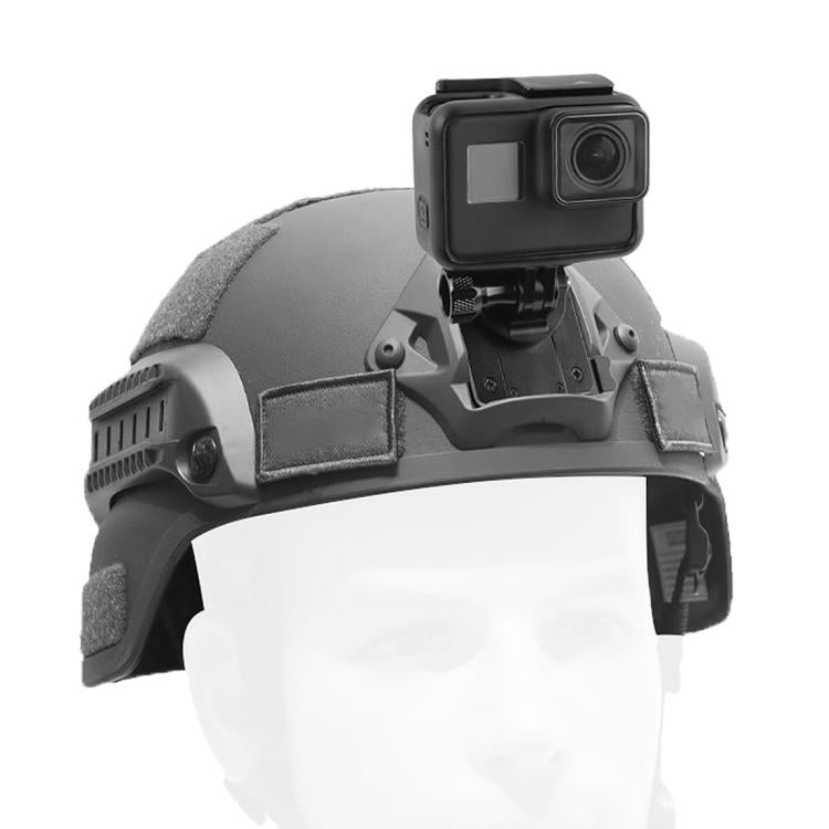 GP244-B เมาท์อะลูมิเนียมสำหรับ GoPro Hero11 Black / HERO10 Black / 9 Black / 8 Black / 7/6/5/5 เซสชัน / 4 เซสชัน / 4/3+ / 3/2/1, DJI Osmo Action และกล้องแอ็คชั่นอื่น ๆ และฐานติดตั้ง NVG, GP244-B