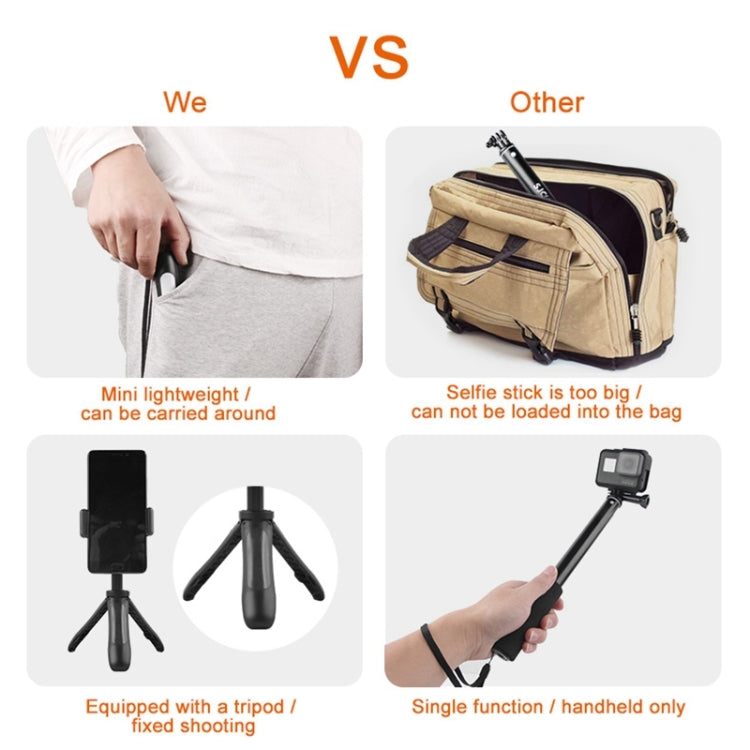 GP446 มัลติฟังก์ชั่นมินิขาตั้งกล้องคงที่สำหรับ GoPro Hero11 Black / HERO10 Black / 9 Black / 8 Black / 7 / 6 / 5 / 5 เซสชัน / 4 เซสชัน / 4 / 3 + / 3 / 2 / 1, DJI Osmo Action และกล้องแอ็คชั่นอื่น ๆ, GP446 (Black), GP446 (Grey), GP446 (Blue), GP446 (Red)