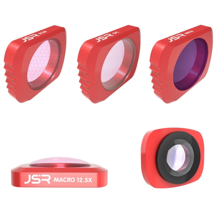 JSR 5 in 1 CR เลนส์มุมกว้างพิเศษ 12.5X เลนส์มาโคร + เลนส์ CPL + ดาว + ND16 ชุดฟิลเตอร์เลนส์สำหรับกระเป๋า DJI OSMO, Macro Lens+CPL+ Star+ND16+CR