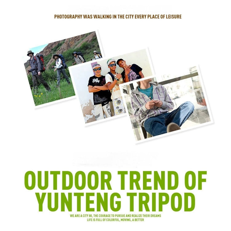 YUNTENG VCT-5208RM อลูมิเนียมแมกนีเซียมอัลลอยด์ขาขาตั้งกล้องพร้อมรีโมท Bluetooth และหัวขาตั้งกล้องและที่หนีบโทรศัพท์สำหรับกล้อง SLR และสมาร์ทโฟนความสูง: 125 ซม., VCT-5208