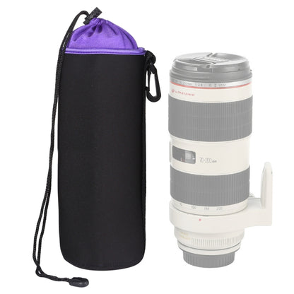 กระเป๋าใส่เลนส์กล้อง SLR กระเป๋าใส่เลนส์เดี่ยวขนาดเล็กเลนส์ถุงน้ำดีด้านในกระเป๋ากันน้ำ Plus กำมะหยี่หนาเส้นผ่านศูนย์กลาง: 10 ซม. ความสูง: 25 ซม., Diameter: 10cm, Height: 25cm