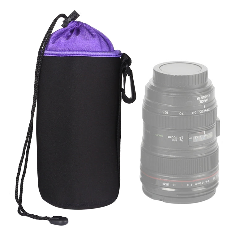 กระเป๋าใส่เลนส์กล้อง SLR กระเป๋าใส่เลนส์เดี่ยวขนาดเล็กเลนส์ถุงน้ำดีด้านในกระเป๋ากันน้ำ Plus กำมะหยี่หนาเส้นผ่านศูนย์กลาง: 10 ซม. ความสูง: 18 ซม., Diameter: 10cm, Height: 18cm