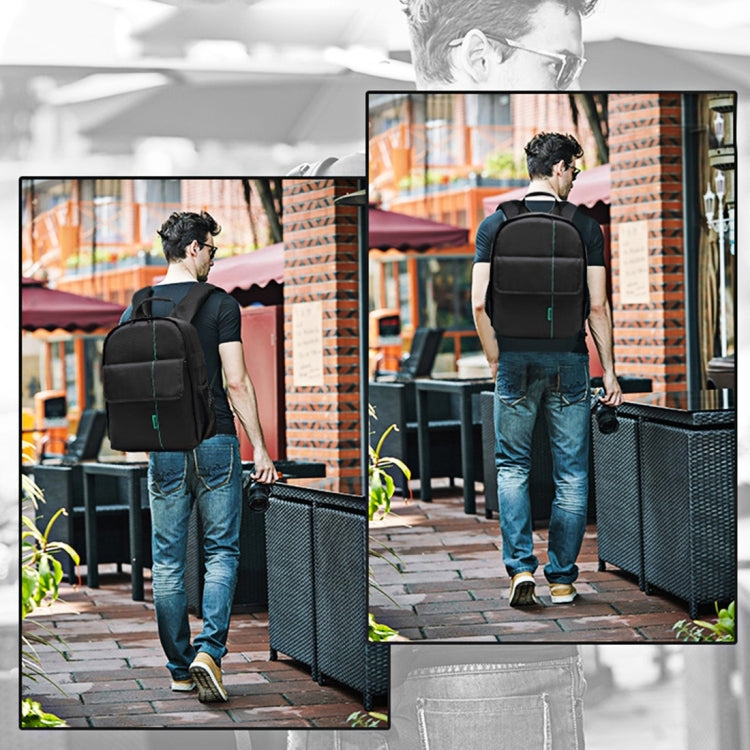 INDEPMAN DL-B013 แบบพกพากันน้ำป้องกันรอยขีดข่วนกีฬากลางแจ้งกระเป๋าเป้สะพายหลังกระเป๋ากล้องโทรศัพท์กระเป๋าแท็บเล็ตสำหรับ GoPro, SJCAM, Nikon, Canon, Xiaomi Xiaoyi YI, iPad, Apple, Samsung, Huawei, ขนาด: 26.5 * 12.5 * 33 ซม.