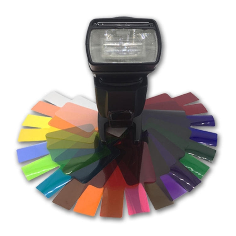 20 ชิ้น / เซ็ต SiGi SG200 ฟิลเตอร์ 20 สีชุดกล้องอุปกรณ์เสริมแฟลชด้านบนตัวกรองอุณหภูมิ, 20-color