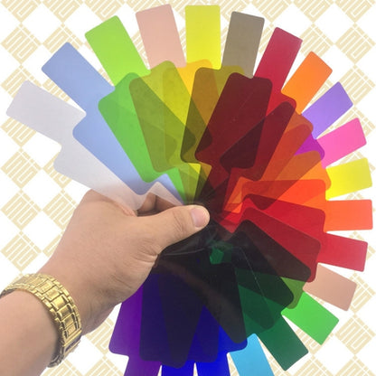 20 ชิ้น / เซ็ต SiGi SG200 ฟิลเตอร์ 20 สีชุดกล้องอุปกรณ์เสริมแฟลชด้านบนตัวกรองอุณหภูมิ, 20-color