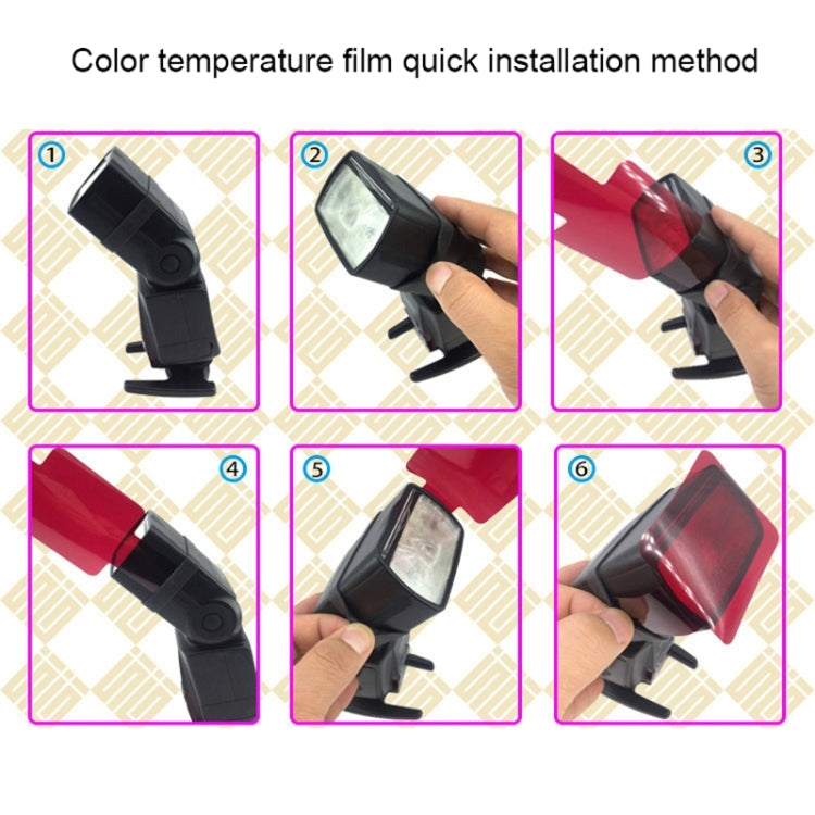20 ชิ้น / เซ็ต SiGi SG200 ฟิลเตอร์ 20 สีชุดกล้องอุปกรณ์เสริมแฟลชด้านบนตัวกรองอุณหภูมิ, 20-color