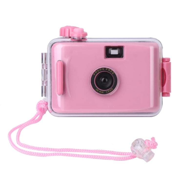 SUC4 กล้องฟิล์มย้อนยุคกันน้ำ 5 ม. กล้องมินิแบบเล็งแล้วถ่ายสำหรับเด็ก, Black White, Pink, Baby Blue, White, Yellow