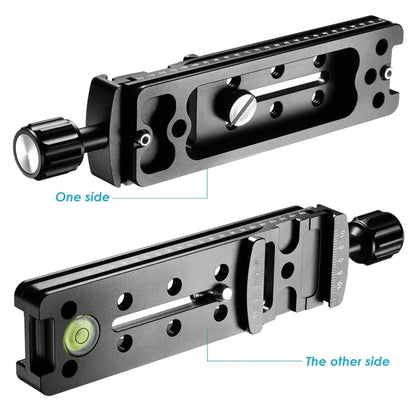 FVR-150 อเนกประสงค์ 150 มม. แนวตั้ง Nodal Slide Clamp Rail สำหรับเลนส์ Fisheyes และเลนส์มุมกว้าง, ใช้งานร่วมกับ Arca Swiss RRS Clamp, FVR-150