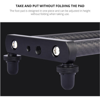 YELANGU L40T รางเลื่อนคาร์บอนไฟเบอร์ขนาด 40 ซม. สำหรับกล้อง SLR / กล้องวิดีโอ, L40T 40cm