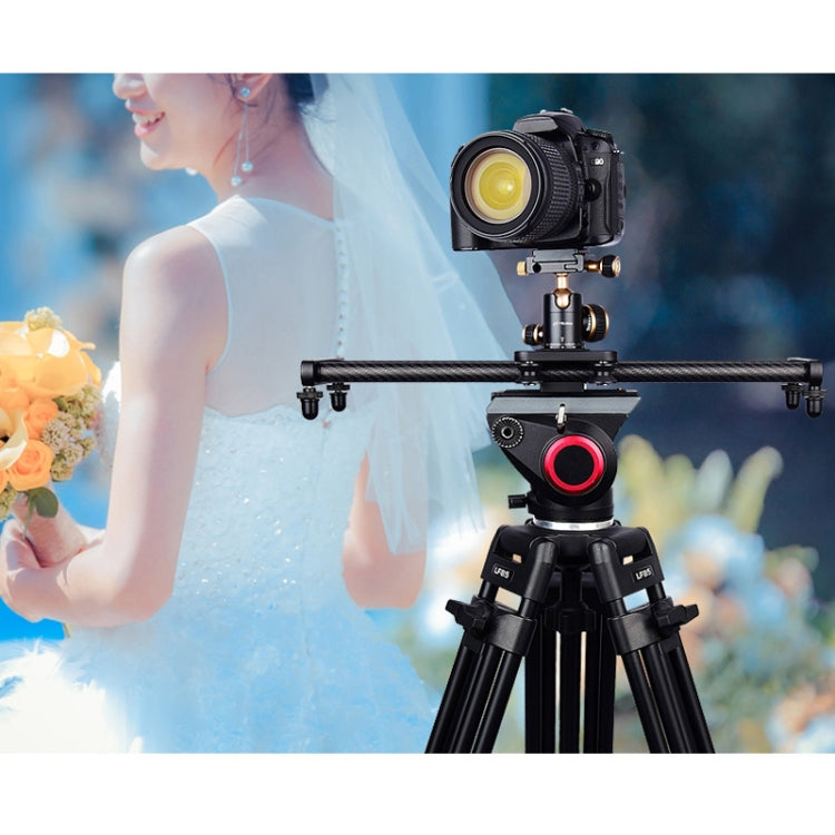YELANGU L40T รางเลื่อนคาร์บอนไฟเบอร์ขนาด 40 ซม. สำหรับกล้อง SLR / กล้องวิดีโอ, L40T 40cm