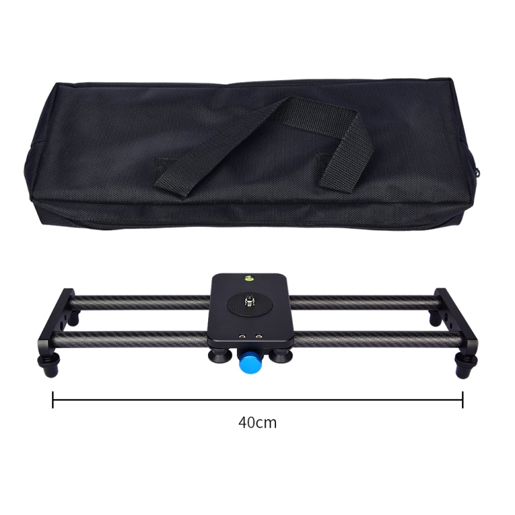 YELANGU L40T รางเลื่อนคาร์บอนไฟเบอร์ขนาด 40 ซม. สำหรับกล้อง SLR / กล้องวิดีโอ, L40T 40cm
