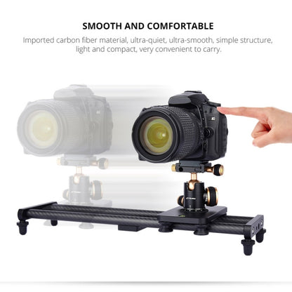 YELANGU L40T รางเลื่อนคาร์บอนไฟเบอร์ขนาด 40 ซม. สำหรับกล้อง SLR / กล้องวิดีโอ, L40T 40cm