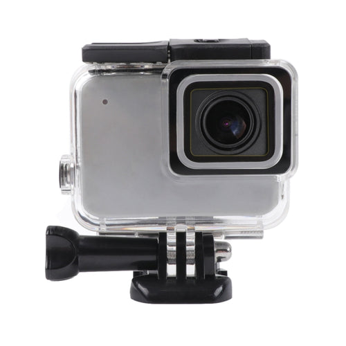 สำหรับ GoPro HERO7 สีขาว / เงินโครงกระดูกที่อยู่อาศัยด้านข้างกลวงป้องกันกรณีที่มีหัวเข็มขัดพื้นฐานเมาและสกรู, Side Hollow